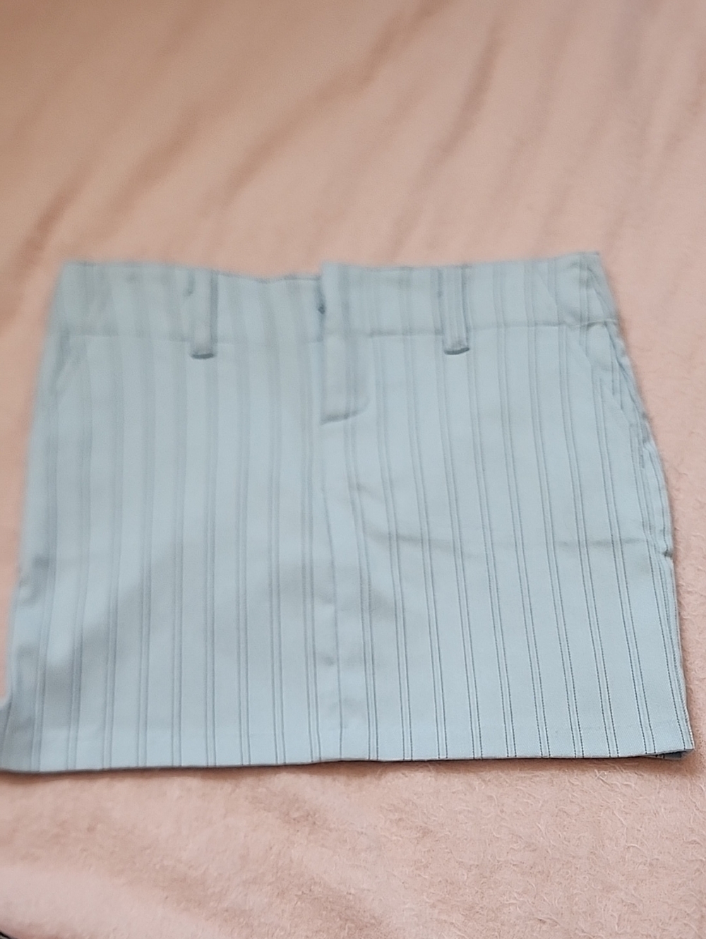 Arden B Light Blue Pinstripe Mini Skirt Size 1 Sk1